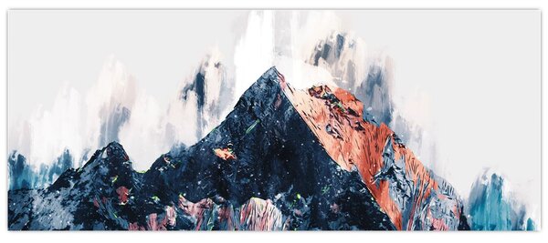 Kép - Absztrakt hegy (120x50 cm)