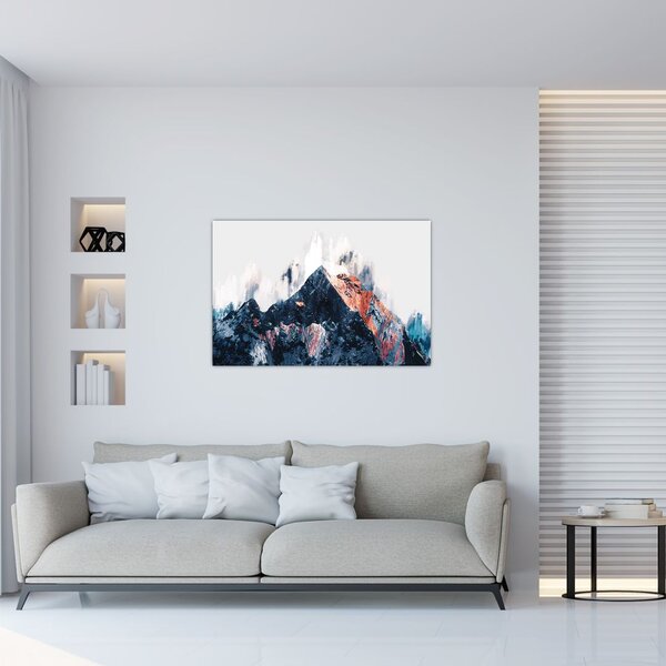 Kép - Absztrakt hegy (90x60 cm)