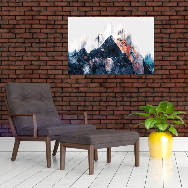 Kép - Absztrakt hegy (90x60 cm)