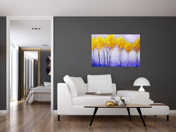 Sárga fák képe (90x60 cm)