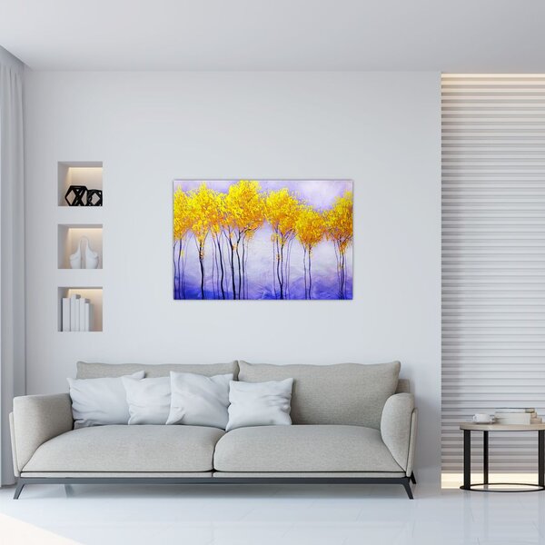 Sárga fák képe (90x60 cm)