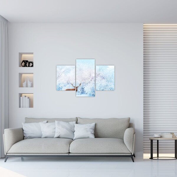Egy fenséges szarvas képe (90x60 cm)