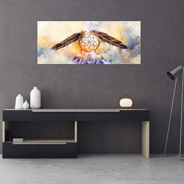 Kép - Álomfogó tollas (120x50 cm)