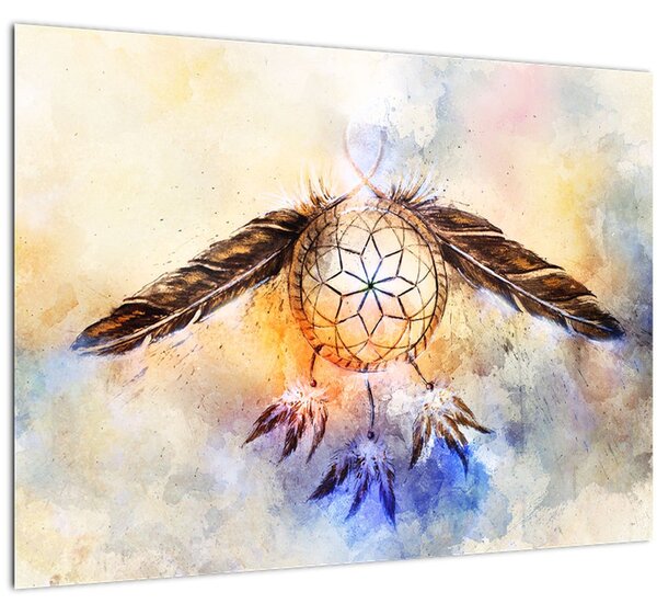 Kép - Álomfogó tollas (70x50 cm)