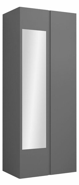 Gardróbszekrény Pinis I, Laminált forgácslap, 186x74x44cm, Grafit