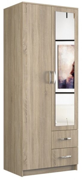 Ruhásszekrény 80 cm sonoma tölgy