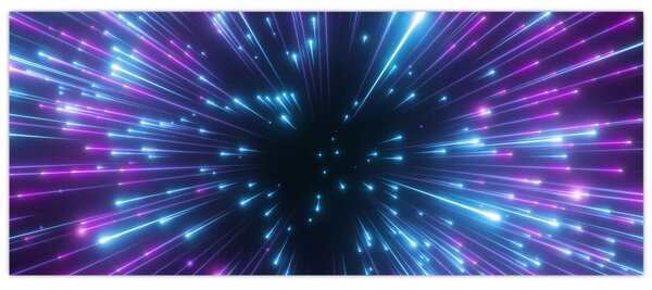 Kép - Neon tér (120x50 cm)