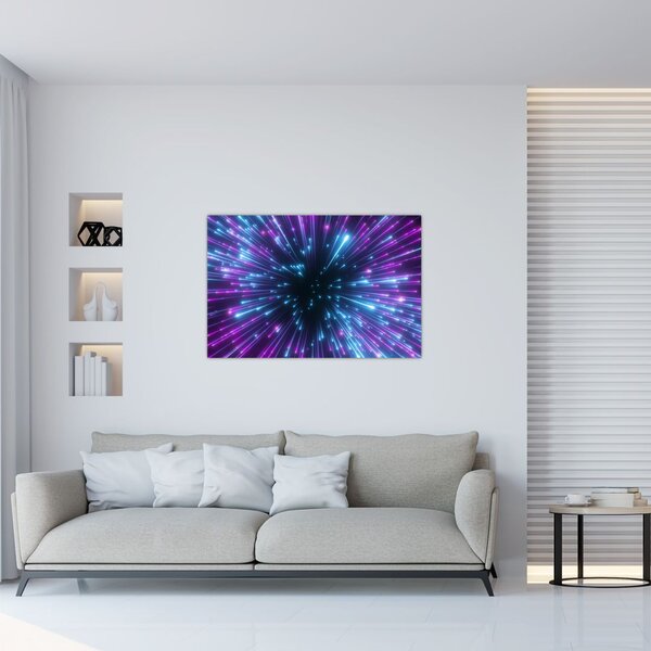 Kép - Neon tér (90x60 cm)