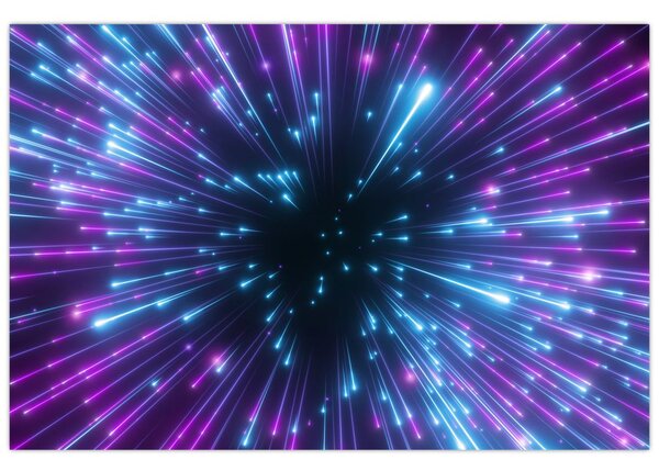 Kép - Neon tér (90x60 cm)