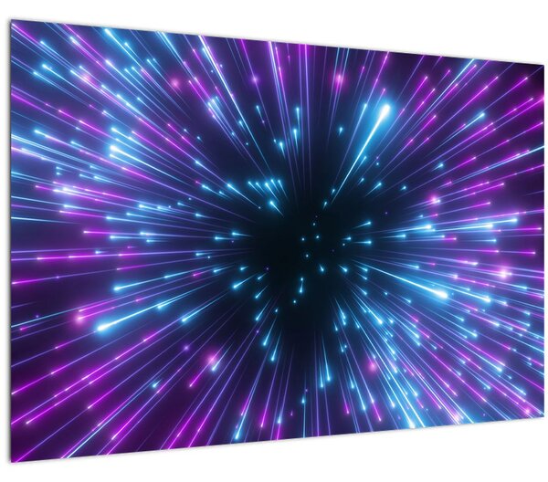 Kép - Neon tér (90x60 cm)