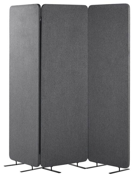 Szürke paraván három panellel 184 x 184 cm STANDI