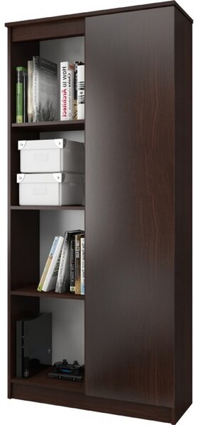 R 80 cm 1 ajtós 6 polcos wenge polc