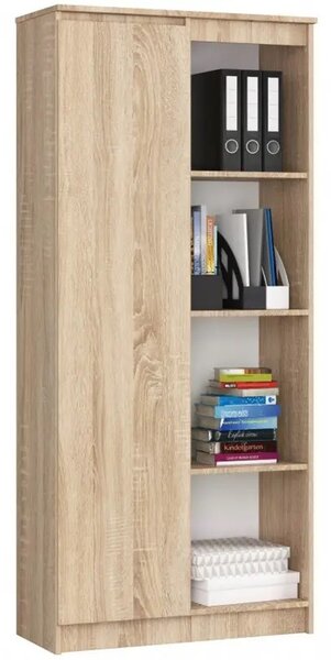 R 80 cm 1 ajtós 4 polcos Sonoma tölgy polc
