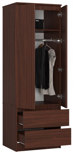 STAR S60 2D2SZ ruhásszekrény, wenge színben