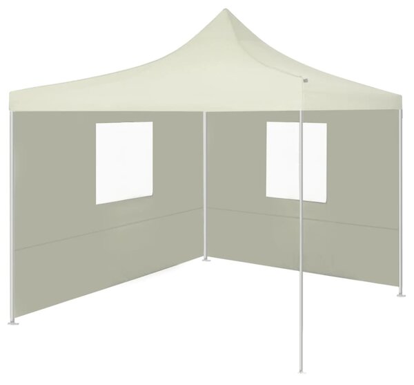 VidaXL krémszínű összecsukható sátor 2 fallal 3 x 3 méter