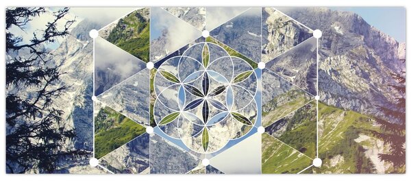 Kép - Geometriai ábra (120x50 cm)