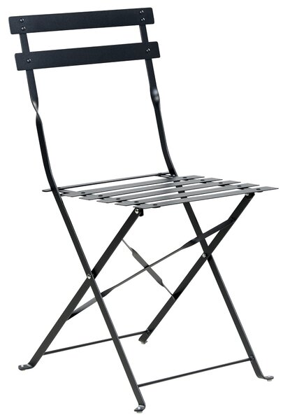 Bisztrószett Összecsukható FIORI Fém Fekete