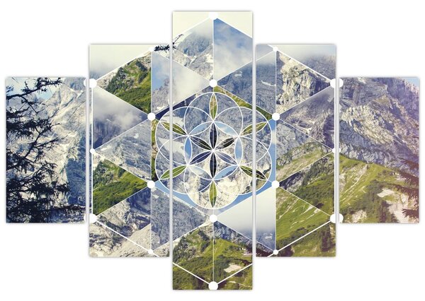 Kép - Geometriai ábra (150x105 cm)