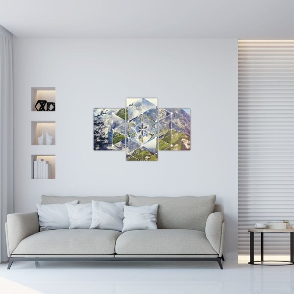 Kép - Geometriai ábra (90x60 cm)