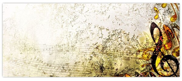 Kép - a zene ereje (120x50 cm)
