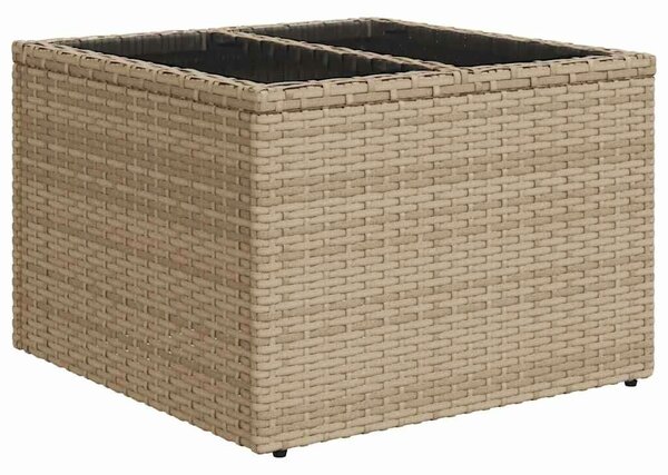 VidaXL 6 részes bézs polyrattan kerti ülőgarnitúra párnával