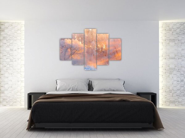 Kép - fagyos hajnal (150x105 cm)