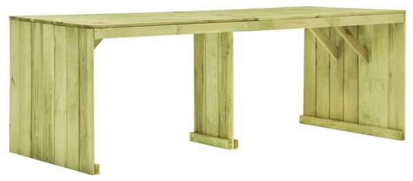 VidaXL impregnált fenyőfa kerti asztal 220 x 101,5 x 80 cm