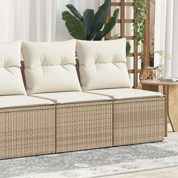VidaXL Polyrattan Kerti Ülőgarnitúra - Bézs - 4 részes