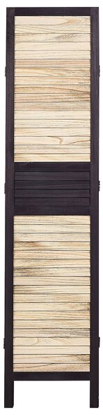 4 paneles térelválasztó BRENNERBAD Barna/fekete 164 cm 170 cm
