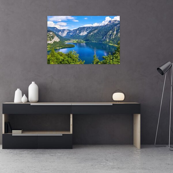 Kép - Hallstatt tó, Hallstatt, Austria (90x60 cm)
