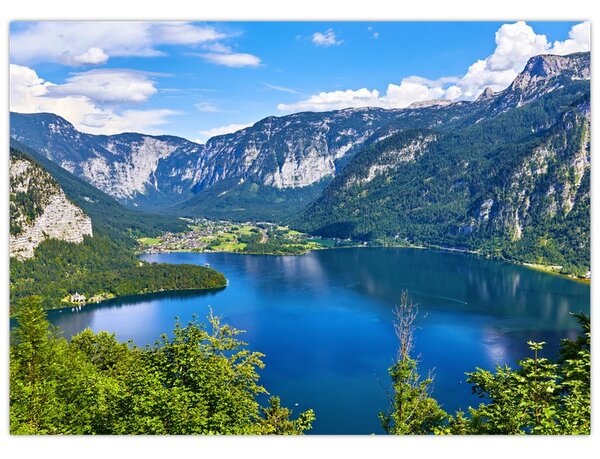 Kép - Hallstatt tó, Hallstatt, Austria (70x50 cm)
