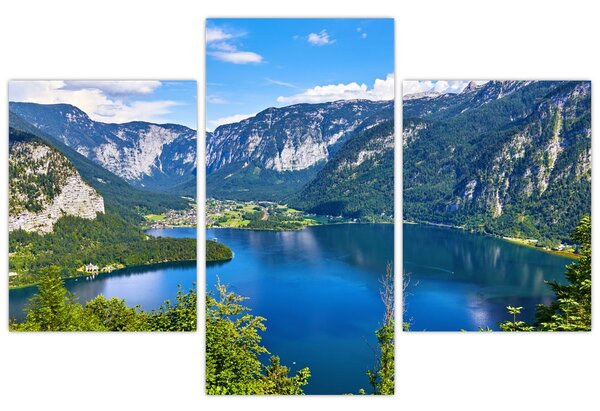 Kép - Hallstatt tó, Hallstatt, Austria (90x60 cm)