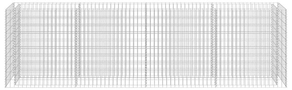 Horganyzott acél gabion magaságyás 360 x 50 x 100 cm