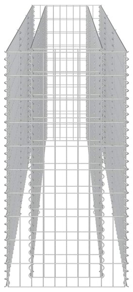 Horganyzott acél gabion magaságyás 270 x 50 x 100 cm