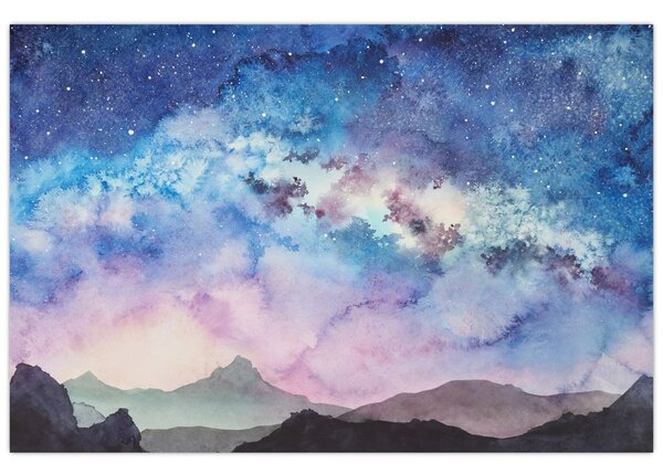 Kép - Milky Way, akvarell (90x60 cm)