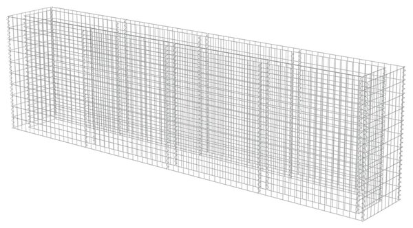 Horganyzott acél gabion magaságyás 360 x 50 x 100 cm