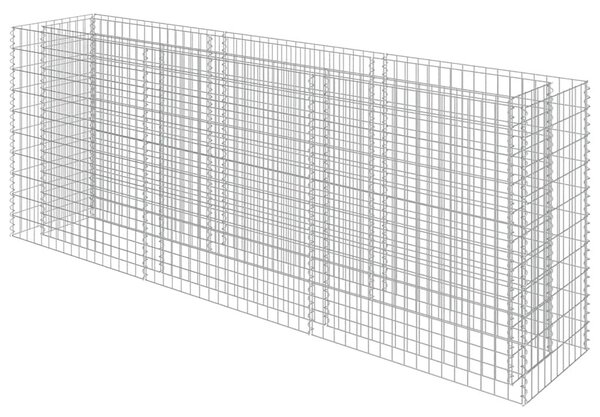 Horganyzott acél gabion magaságyás 270 x 50 x 100 cm