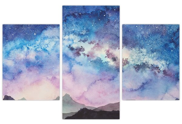 Kép - Milky Way, akvarell (90x60 cm)