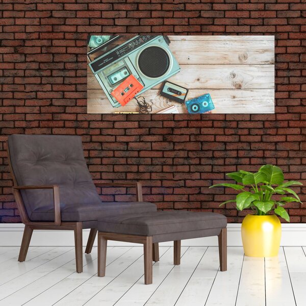 Kép - retro rádió (120x50 cm)