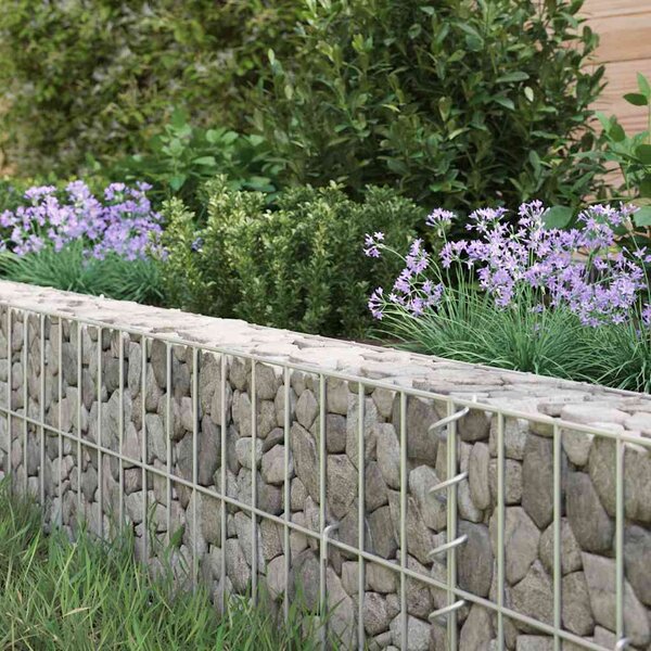 Horganyzott acél gabion magaságyás 1000 x 100 x 20 cm