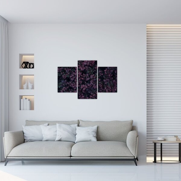 Sötétvörös levelek képe (90x60 cm)