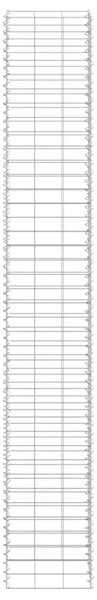 VidaXL 3 db vas gabion magaságyás 30 x 30 x 200 cm
