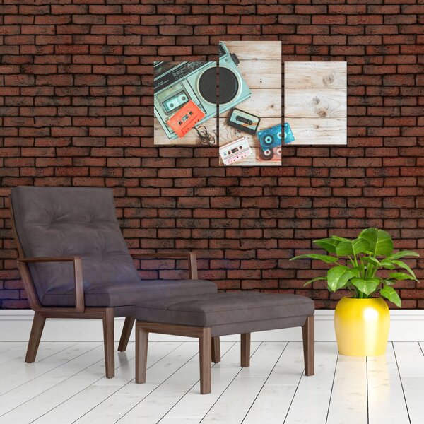 Kép - retro rádió (90x60 cm)