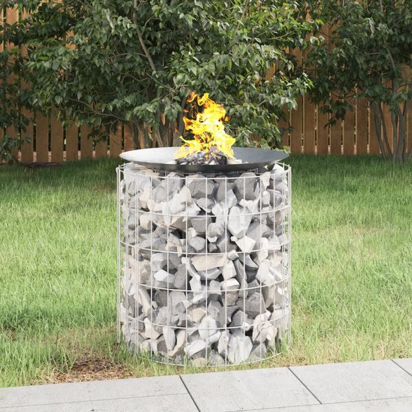 Horganyzott vas gabion tűzrakó Ø 50 cm