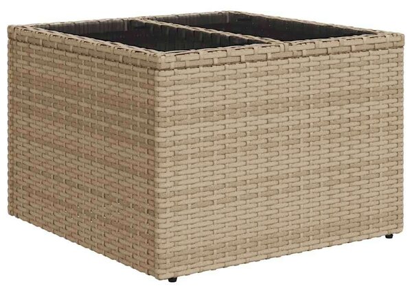VidaXL 9 részes bézs polyrattan kerti ülőgarnitúra párnákkal