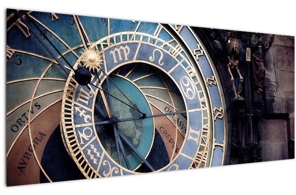 Kép - Orloj, Prága (120x50 cm)