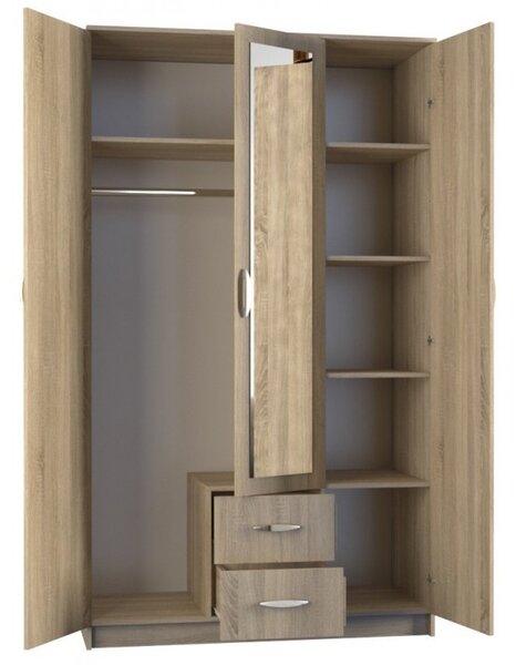 Ruhásszekrény 120 cm sonoma tölgy