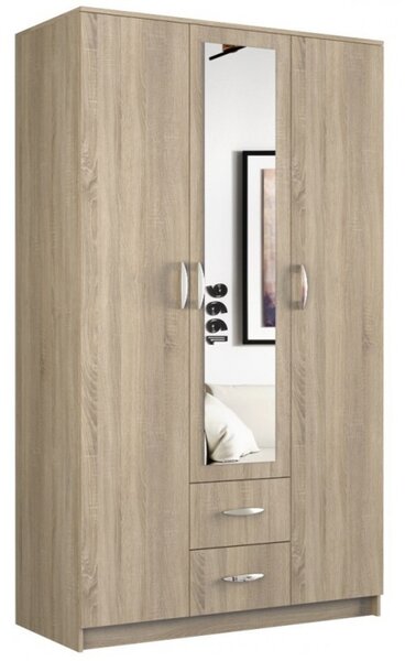 Ruhásszekrény 120 cm sonoma tölgy