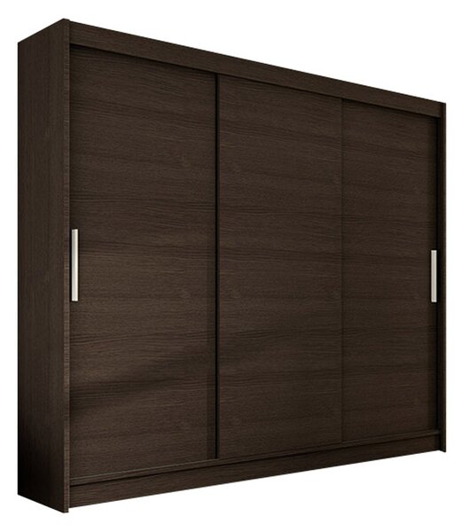 Nagy ASTON II gardróbszekrény csokoládé színben, szélessége 250 cm