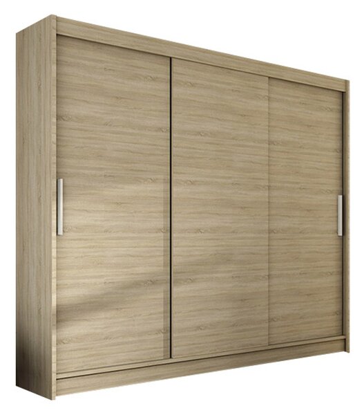 Nagy ASTON II gardróbszekrény sonoma tölgy színben, szélessége 250 cm